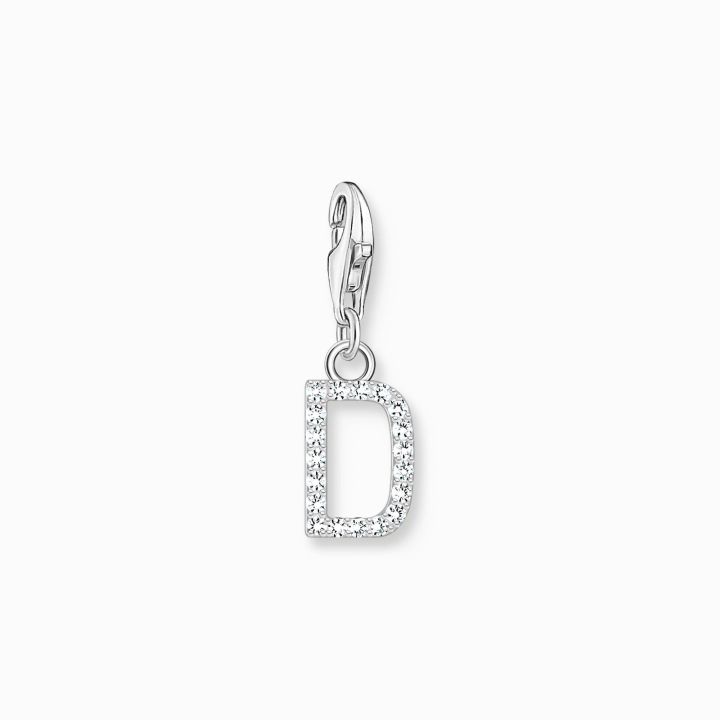 Thomas Sabo Cubic Zirconia Letter D Charm