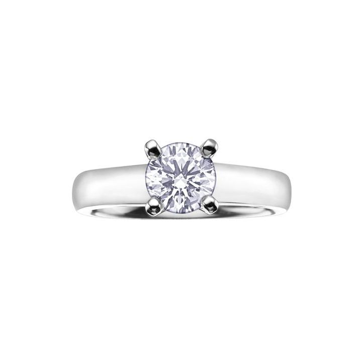 18ct White Gold Single Stone Diamond Ring 0.40ct