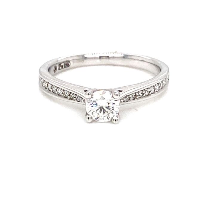 18ct White Gold Single Stone Diamond Ring 0.50ct