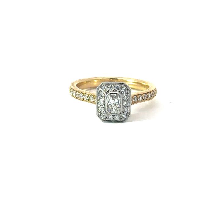 18ct Yellow Gold Phoenix Cut Diamond Cluster Ring