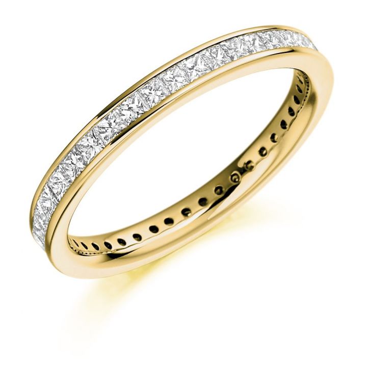 18ct Yellow Gold Diamond Full Eternity Ring