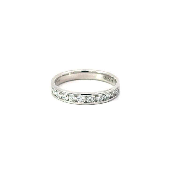 18ct White Gold 0.50ct Diamond Channel Set Ring