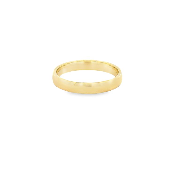 18ct Yellow Gold 3mm Ladies Wedding Ring