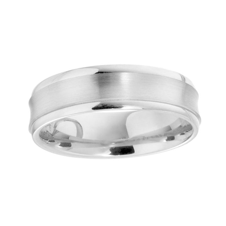 Gents Palladium 500 Brushed Wedding Ring