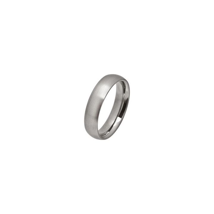 Gents Titanium 6mm Court Wedding Ring
