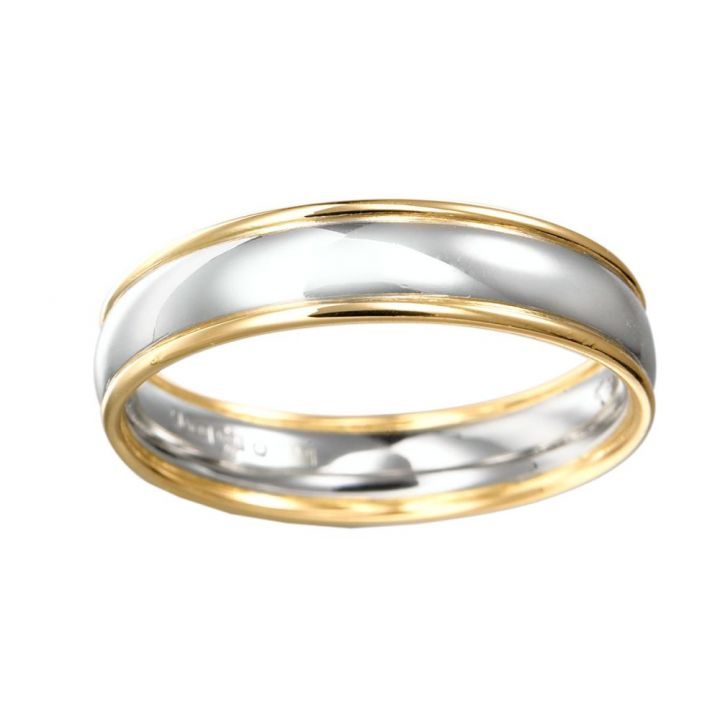 Gents Platinum & 18ct Yellow Gold Wedding Ring