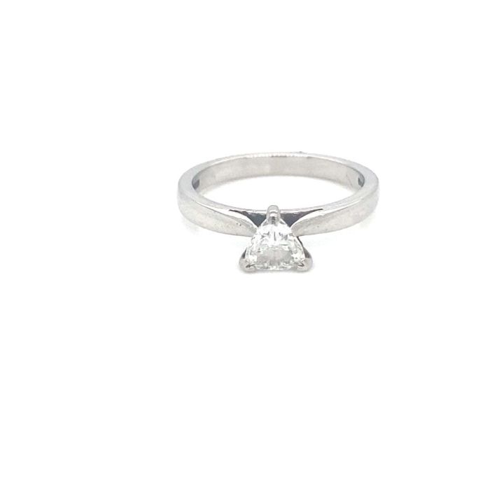 Pre Owned Platinum Trilliant Cut Diamond Ring