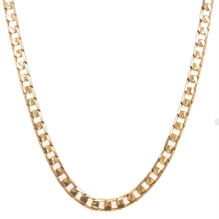 Pre Owned 9ct Yellow Gold Curb Chain