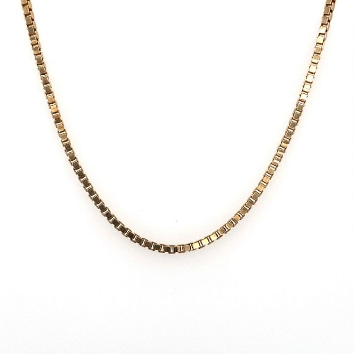 Pre Owned 9ct Yellow Gold Box Chain