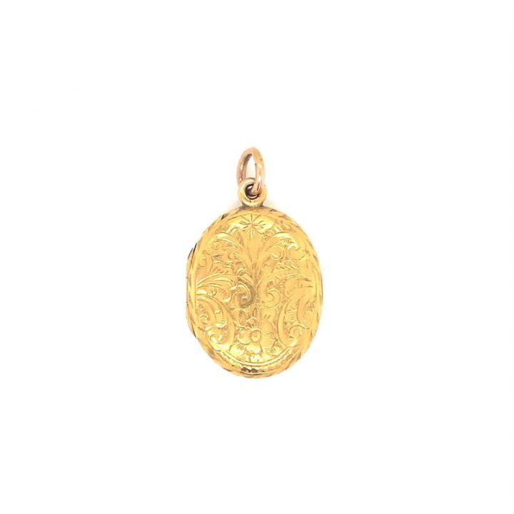 Preowned Antique 15ct Yellow Gold Oval Locket