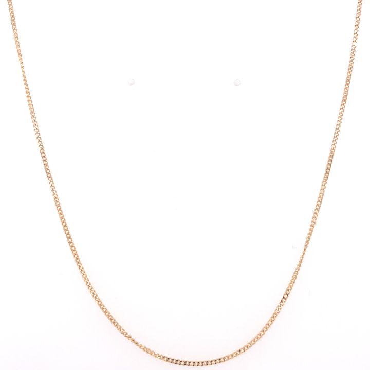 9ct Yellow Gold Fine Curb Chain 18"