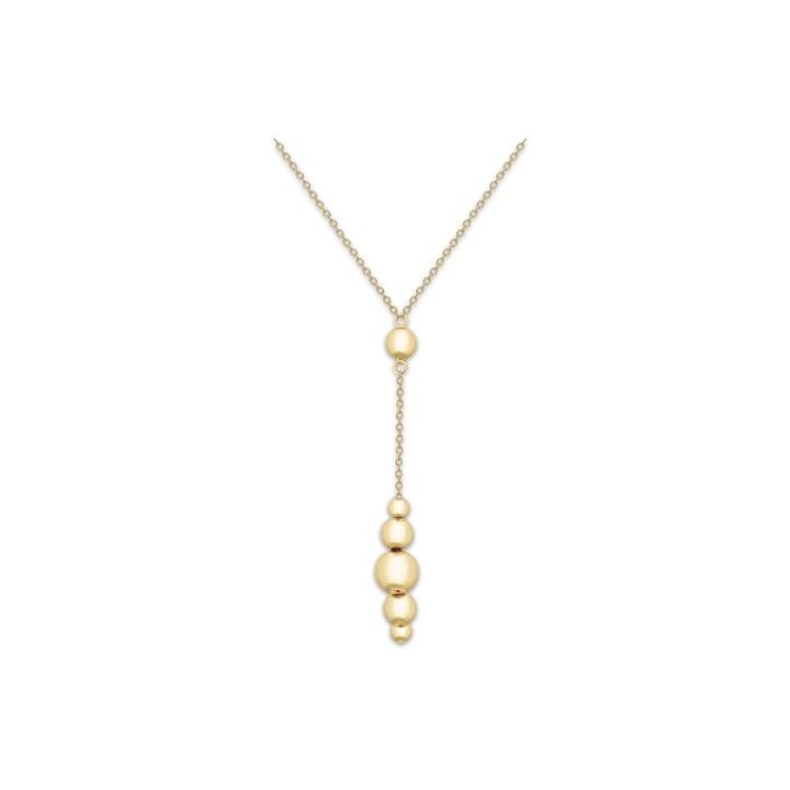 9ct Yellow Gold Graduated Ball Necklace