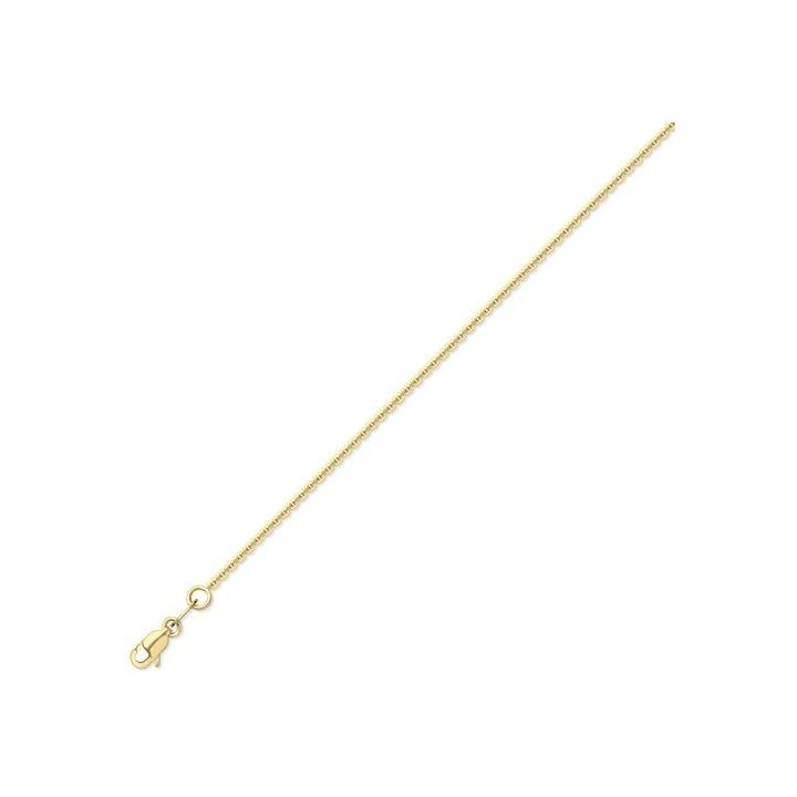 9ct Yellow Gold 18"" Trace Chain