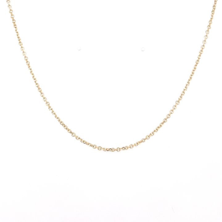 9ct Yellow Gold Adjustable Length Trace Chain