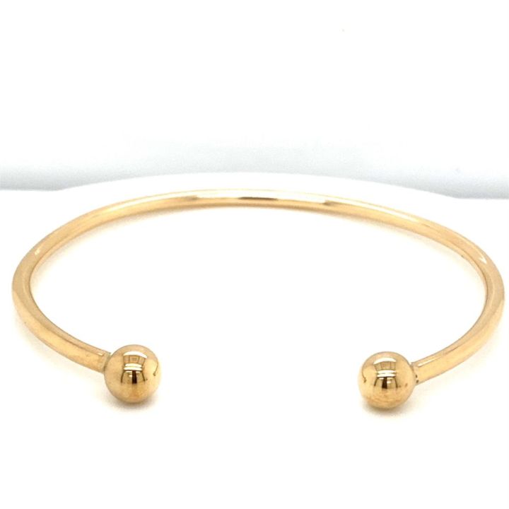 9ct Yellow Gold 3mm Torque Bangle