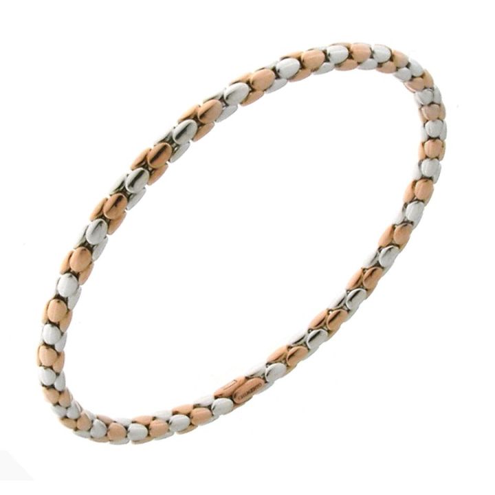 Chimento 18ct White & Rose Gold Stretch Spring Bracelet