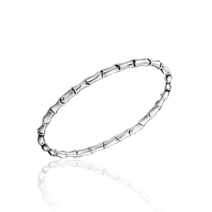 Chimento 18ct White Gold Bamboo Spring Bracelet