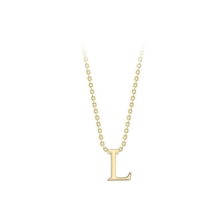 9ct Yellow Gold Initial L Pendant