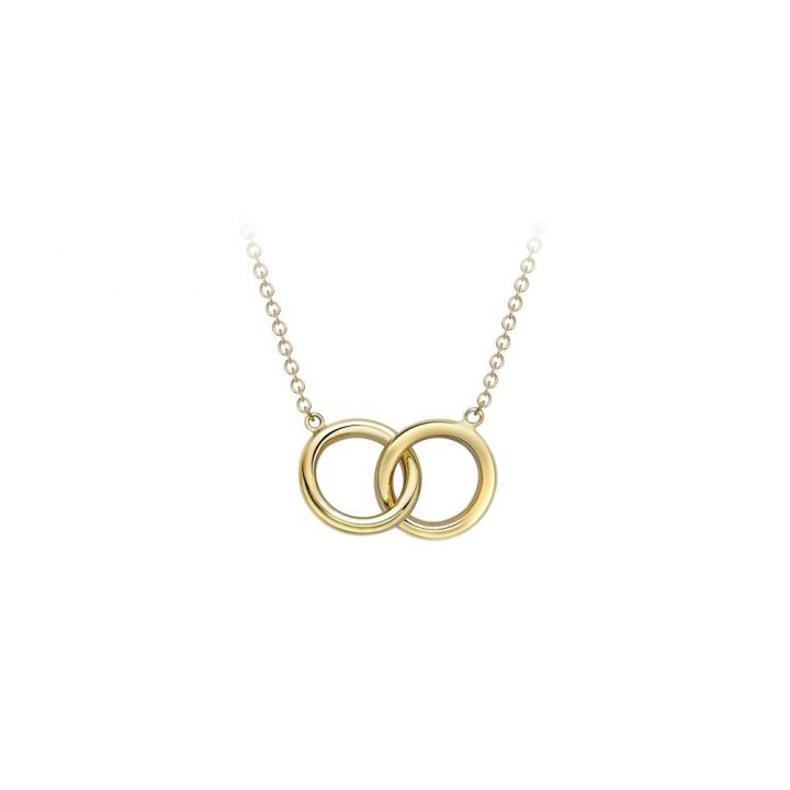 9ct Yellow Gold Circles Necklace