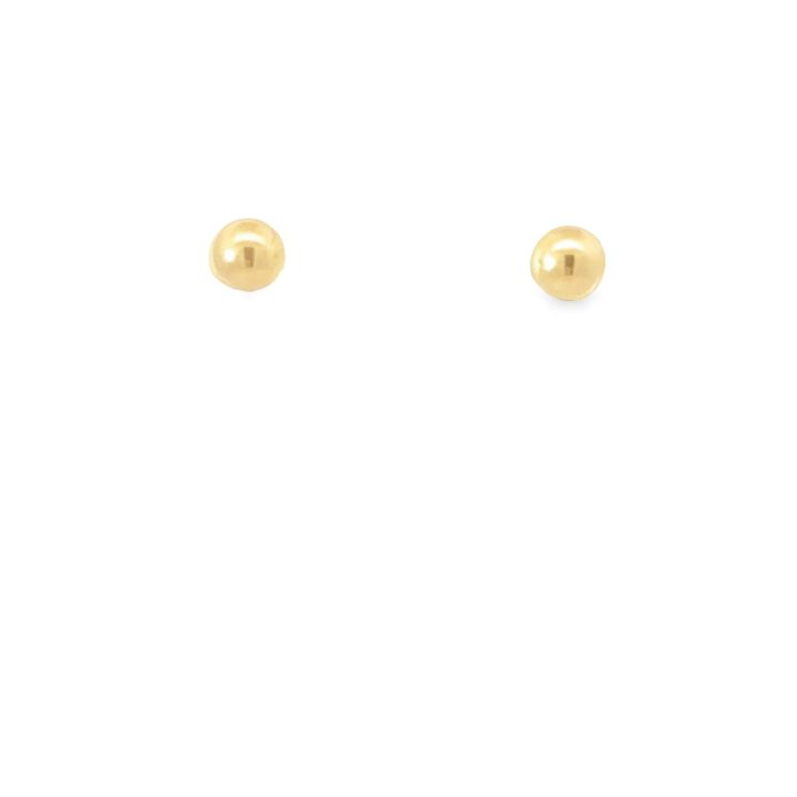 9ct Yellow Gold 4mm Ball Stud Earrings