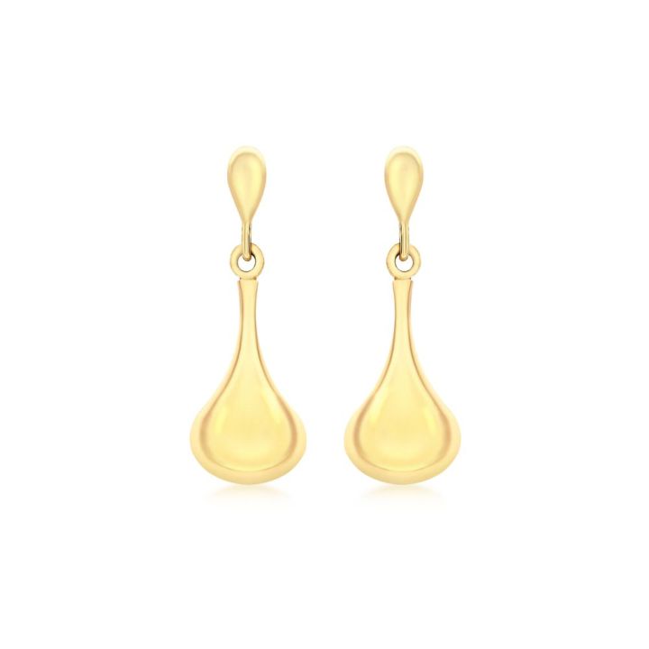 9ct Yellow Gold Bell Drop Earrinngs