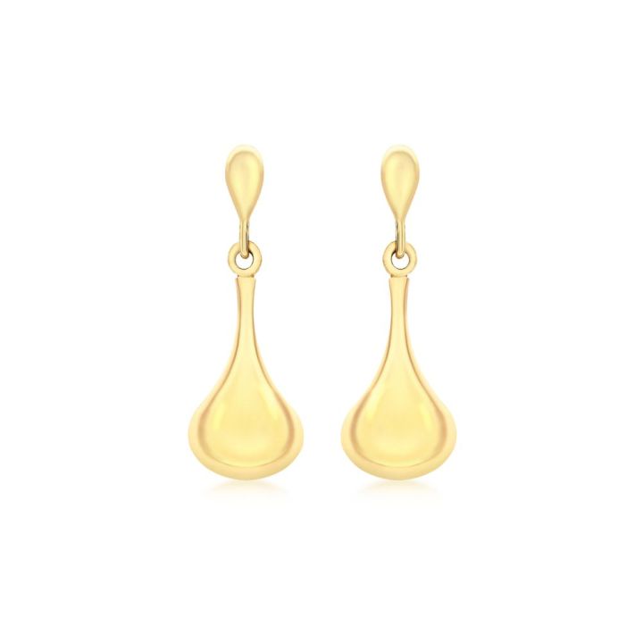 9ct Yellow Gold Bell Drop Earrinngs