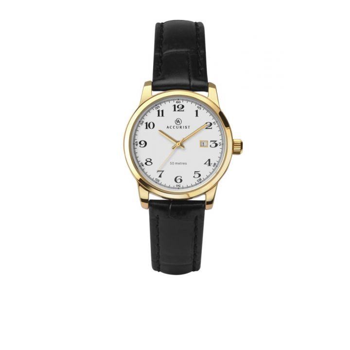 Accurist Ladies Gold Plated Strap Watch