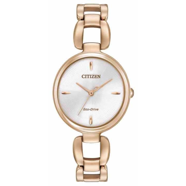 Citizen Ladies Rose Gold Plated Eco Drive Watch