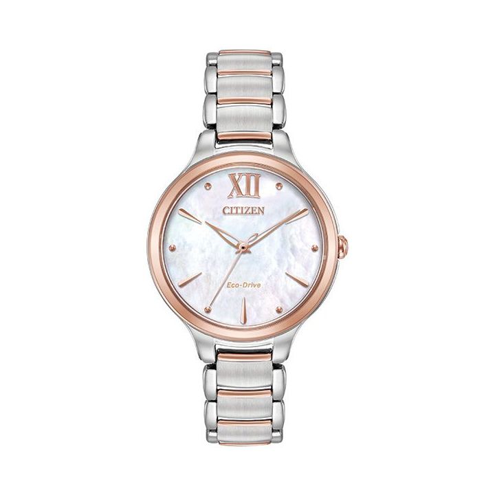Ladies Rose Gold Two-Tone Stainless Steel Citizen L Watch