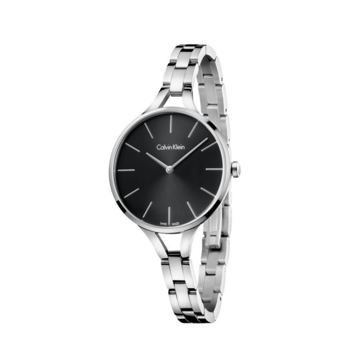 Calvin Klein Ladies Graphic Black Dial Watch