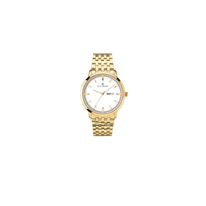 Accurist Gents Gold Plated Signature Watch