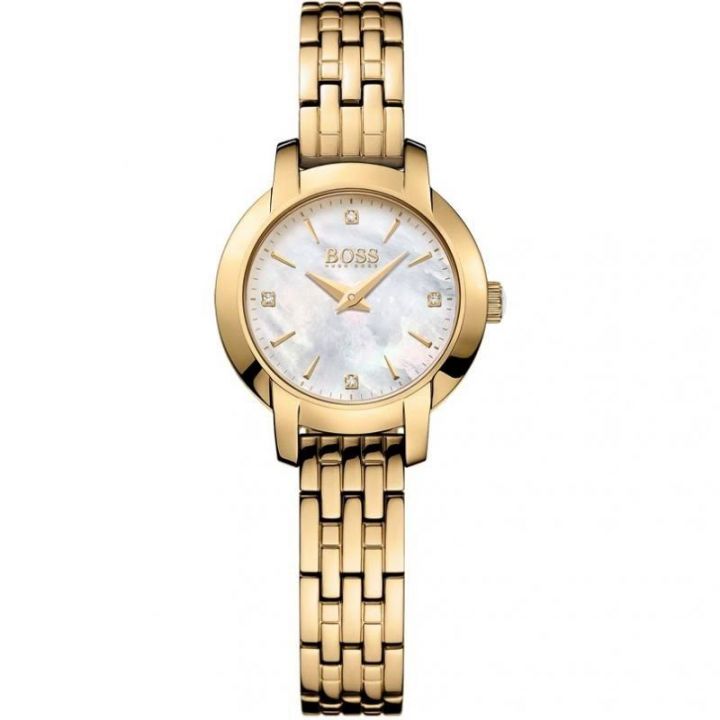 Hugo Boss Ladies Gold Plated Watch