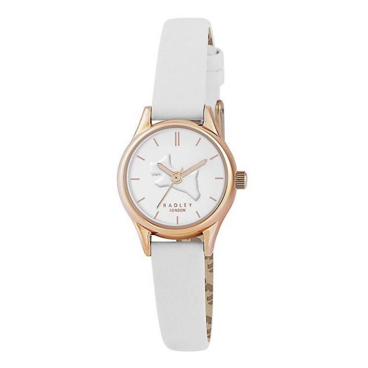 Radley On The Run White Leather Strap Watch