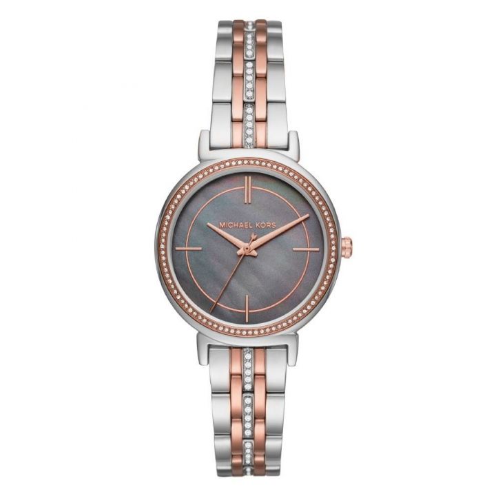 Michael Kors Two Tone Rose And Steel Portia Watch