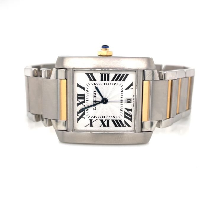 Pre Owned Two Colour Cartier Tank Francaise
