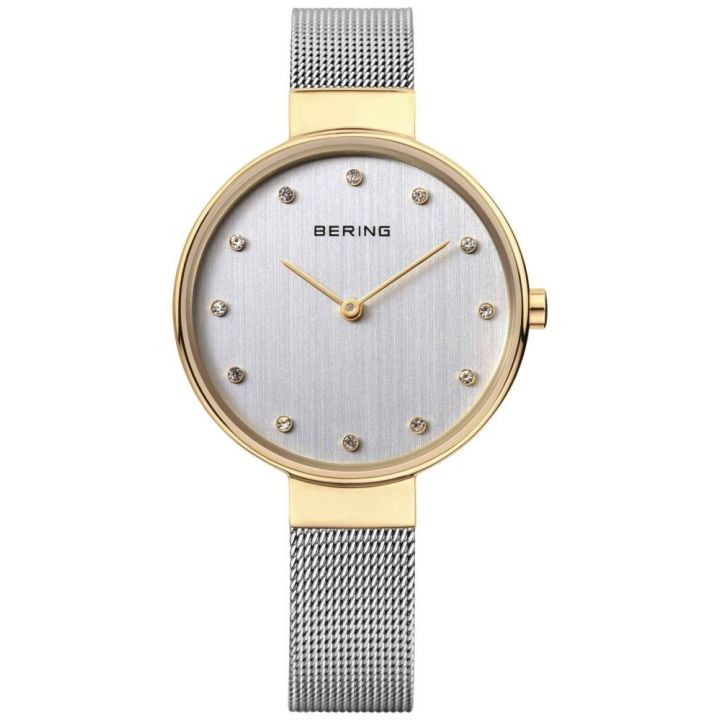 Bering Ladies Large Round Dial Two Colour Watch