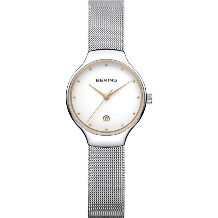 Bering Ladies Classic White Dial Watch