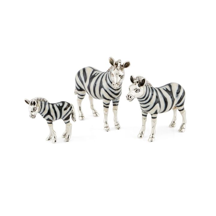 Saturno Sterling Silver Medium Zebra