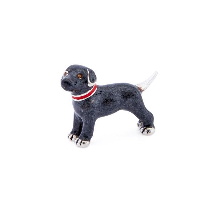 Saturno Sterling Silver Mini Black Labrador