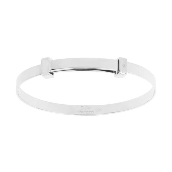 D for Diamond Expanding Bangle With Diamond