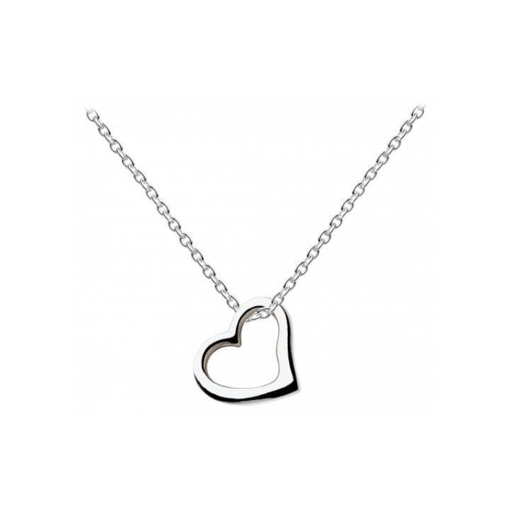 Dew Silver Open Heart Pendant