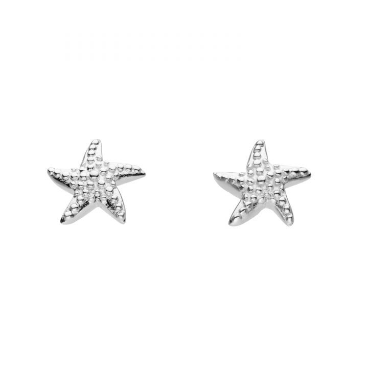 Dew Silver Dinky Starfish Stud Earrings
