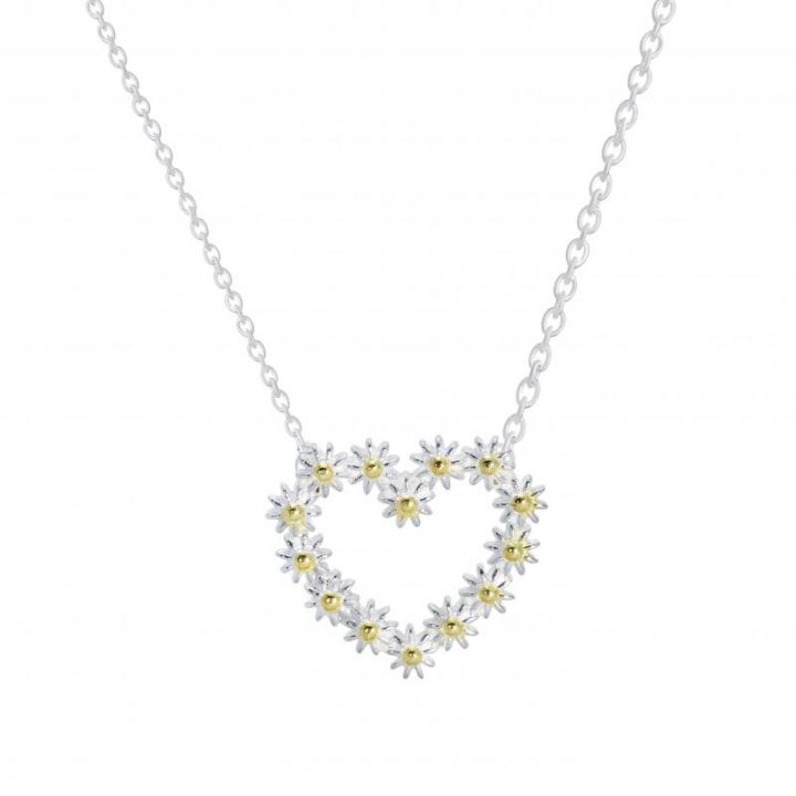 Daisy 16mm Iota Heart Necklace