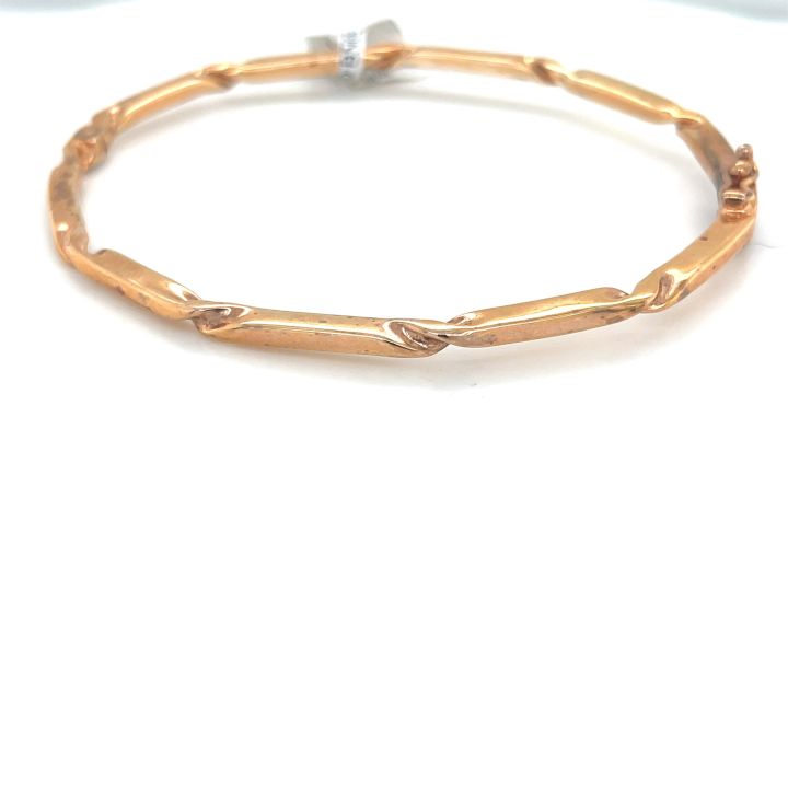 Rose Gold Plated Twist Bangle