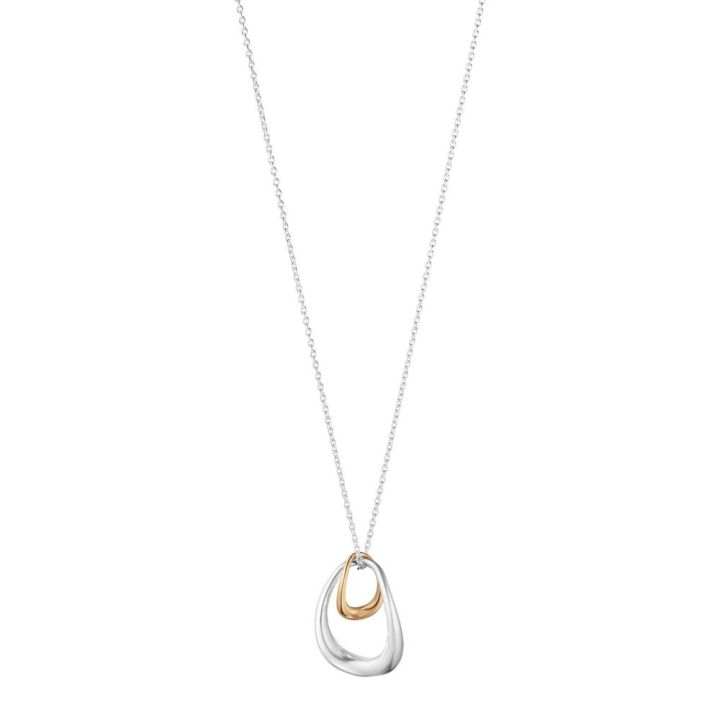 Georg Jensen Sterling Silver & 18ct Rose Gold Offspring Pendant