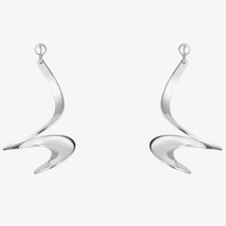 Georg Jensen Sterling Silver Moebuis Earrings