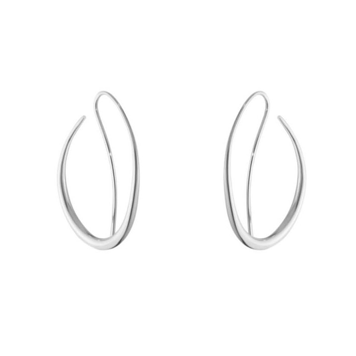 Georg Jensen Silver Offspring Double Earhoops