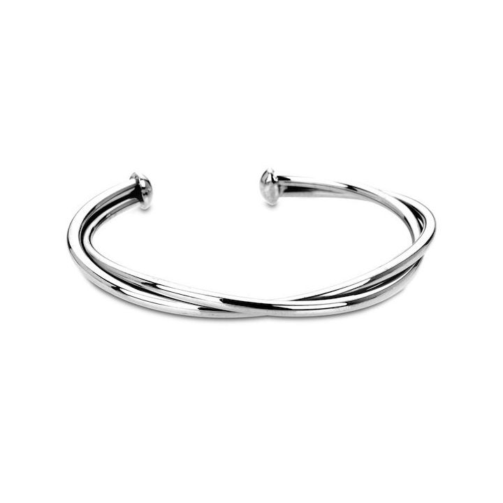 Tianguis Jackson Silver Twist Tube Bangle