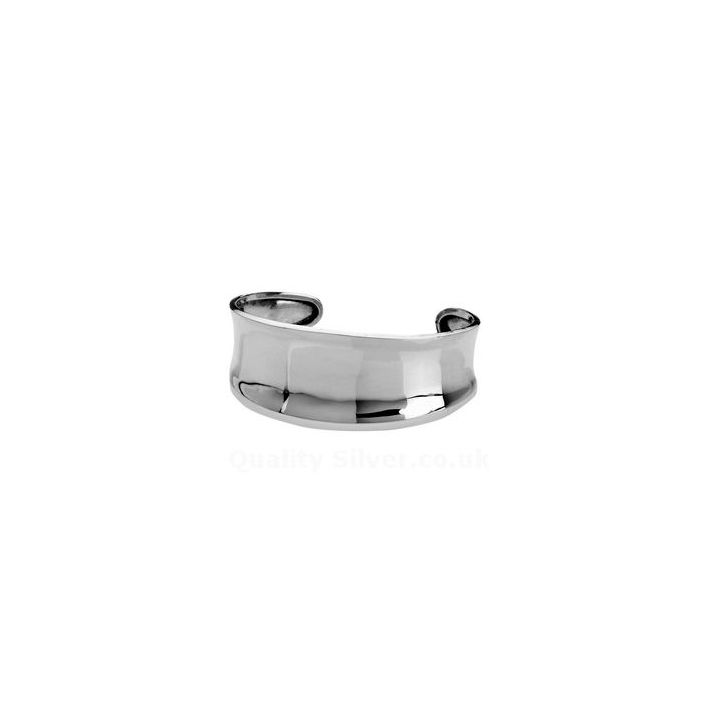 Tianguis Jackson Silver Wide Concave Bangle