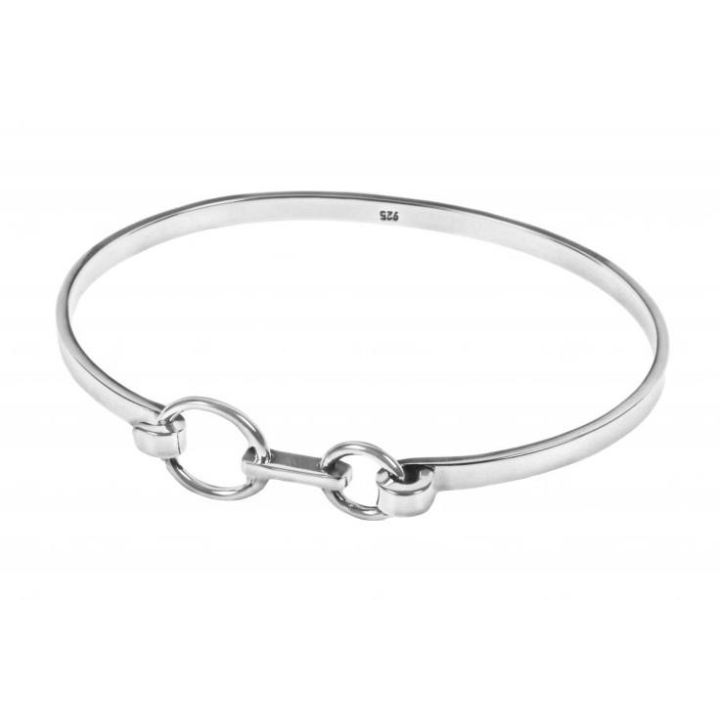 Tianguis Jackson Silver Double Circle Bangle